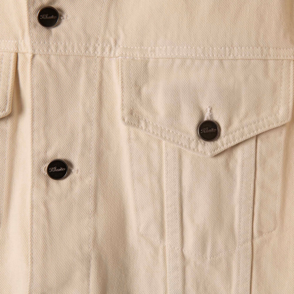 Khaite Cream Denim Jacket