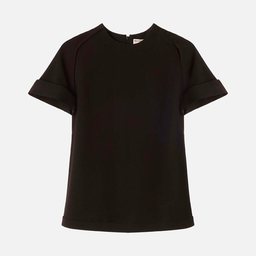 Balenciaga Black Acetate Blend Top