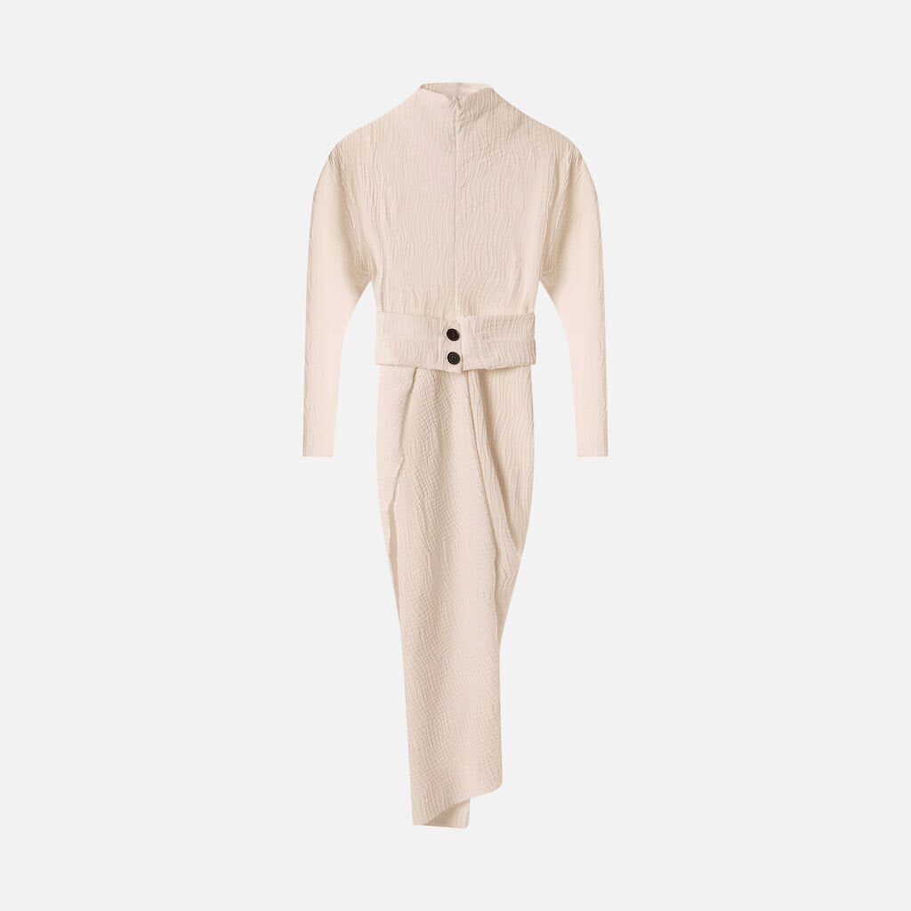 Proenza Schouler White Pleated Belted Midi Dress