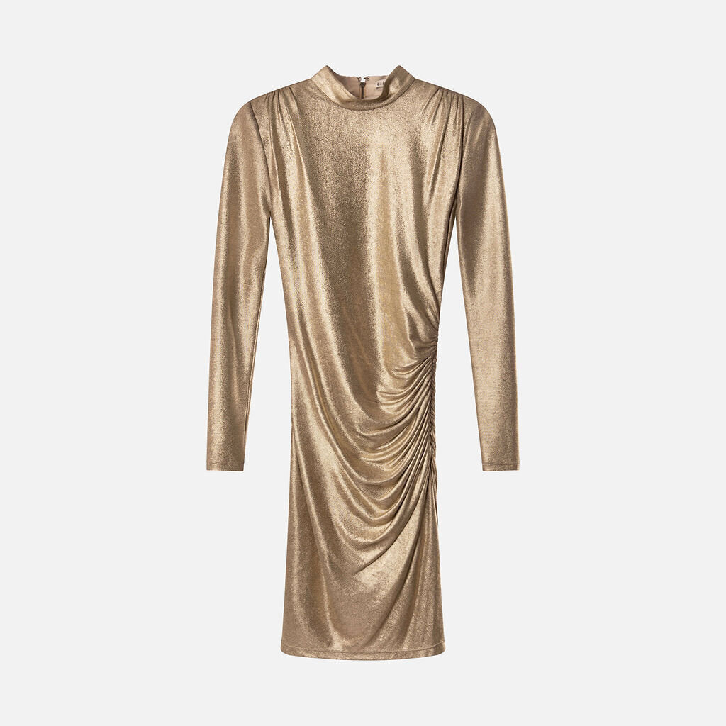 Alice + Olivia Gold Metallic Dress