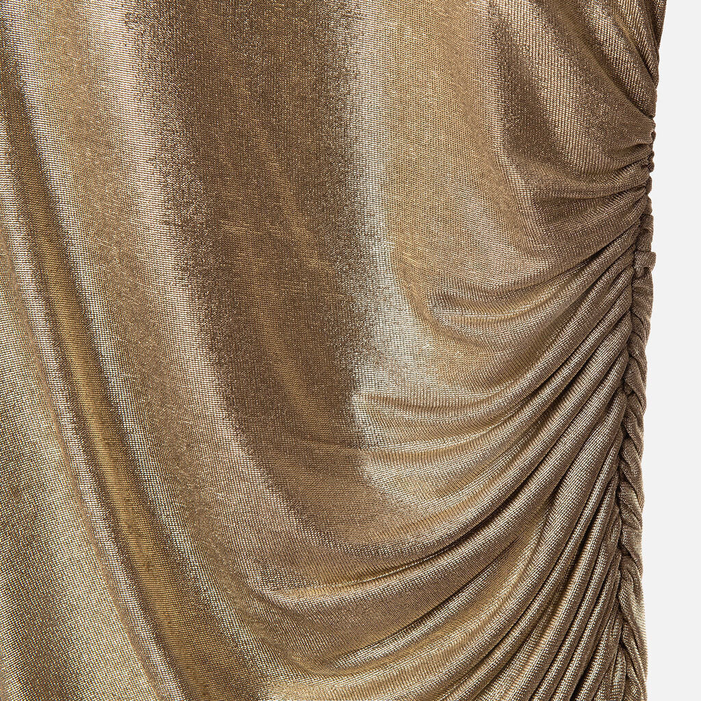 Alice + Olivia Gold Metallic Dress