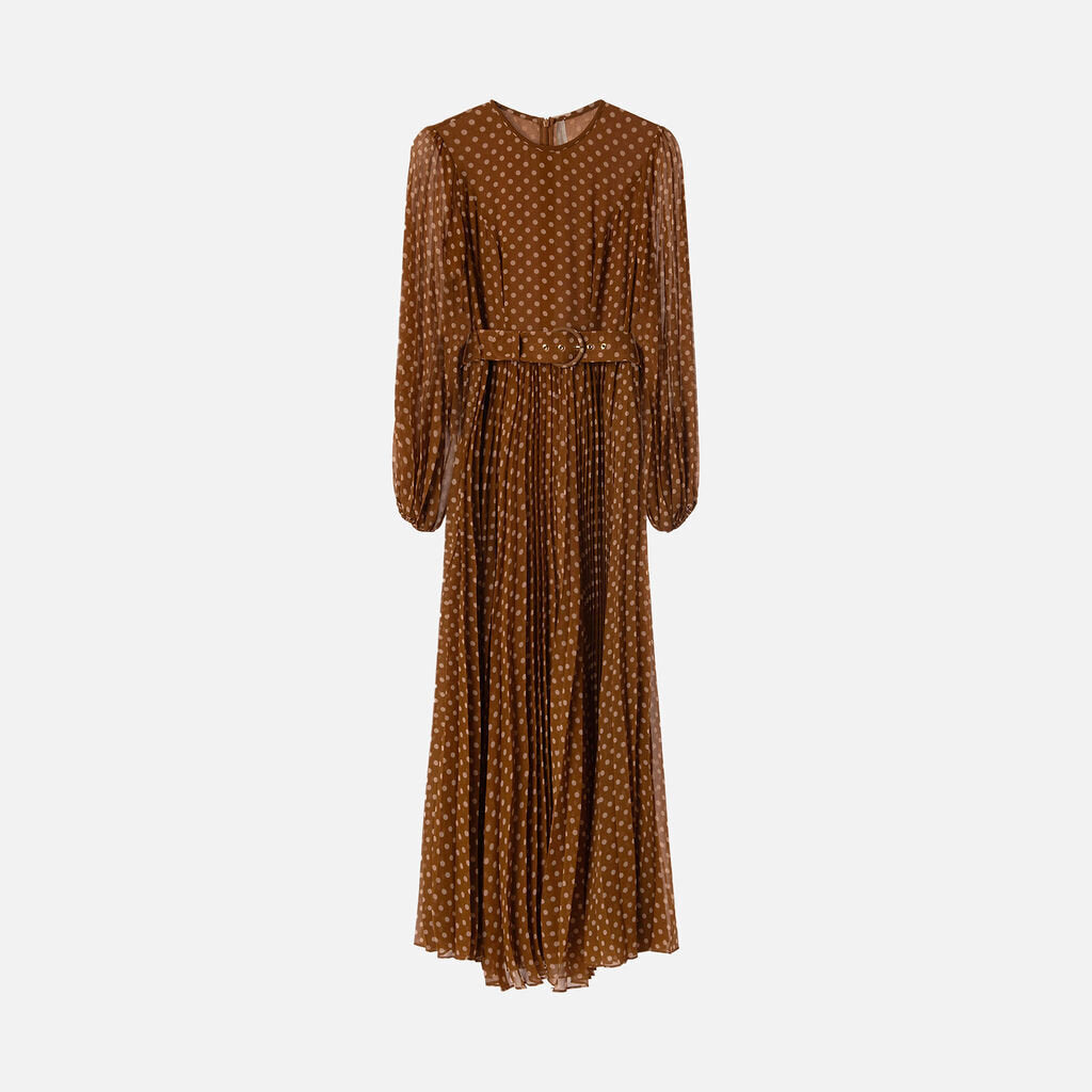 Zimmerman Mustard Poly Polka Dot Dress