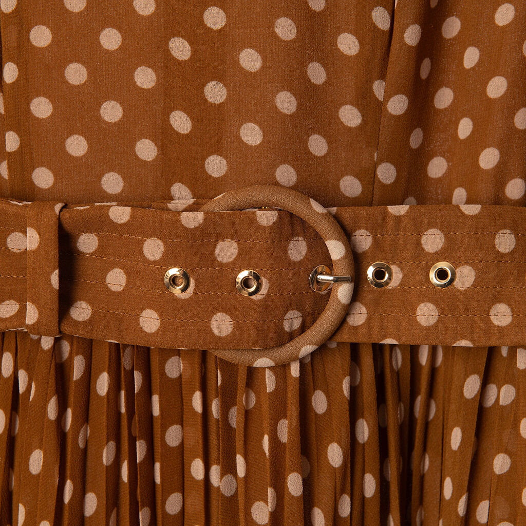 Zimmerman Mustard Poly Polka Dot Dress