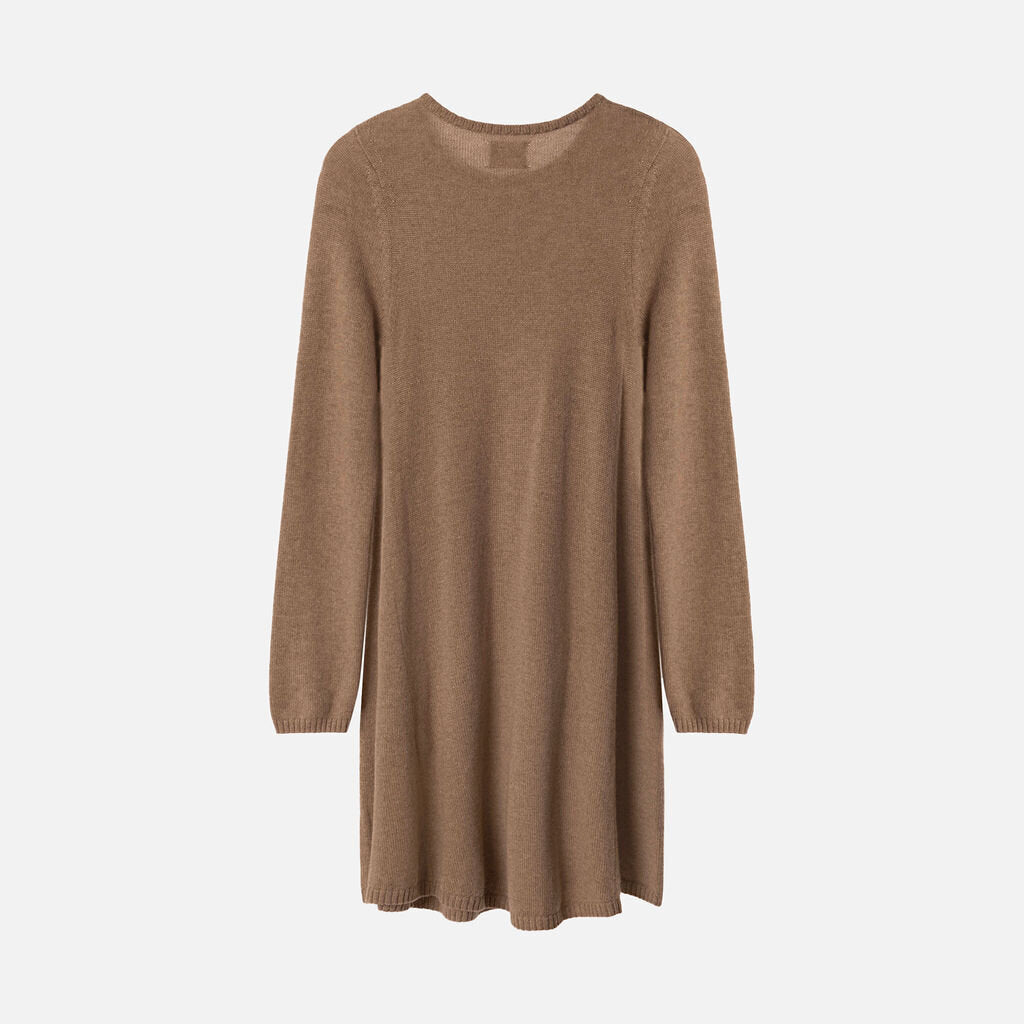 Khaite Taupe Cashmere Sweater Dress