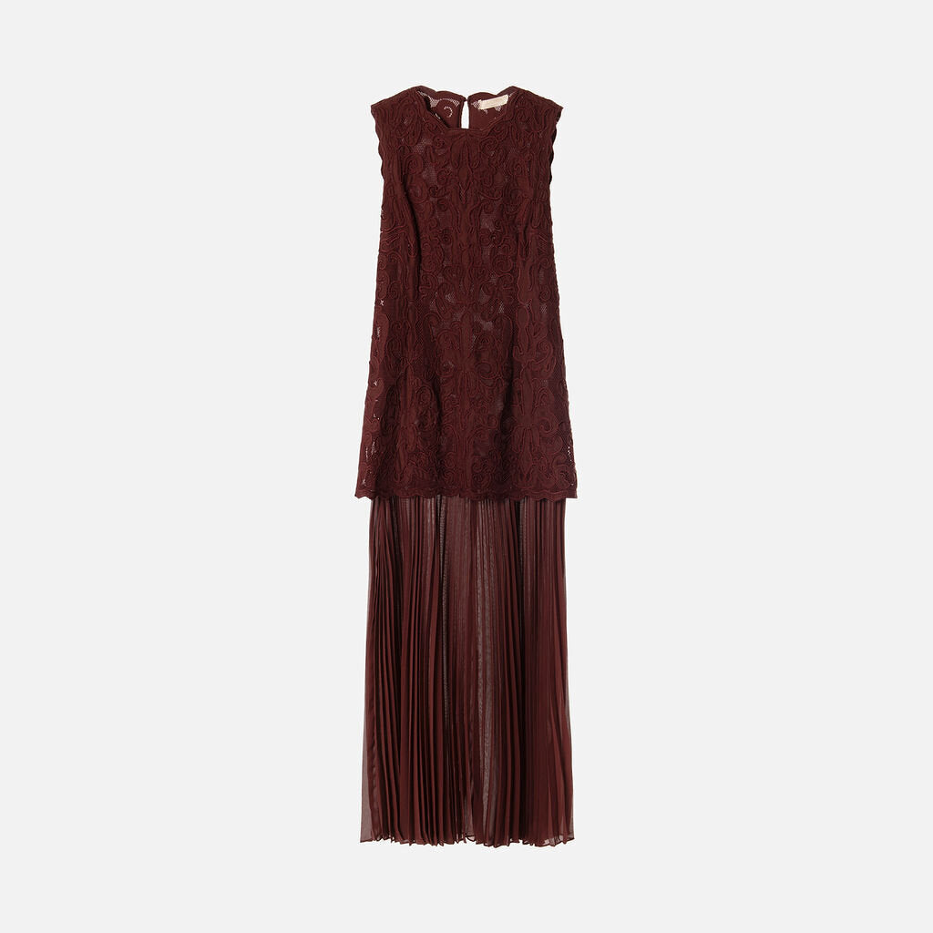 Ulla Johnson Burgundy Silk Midi Dress