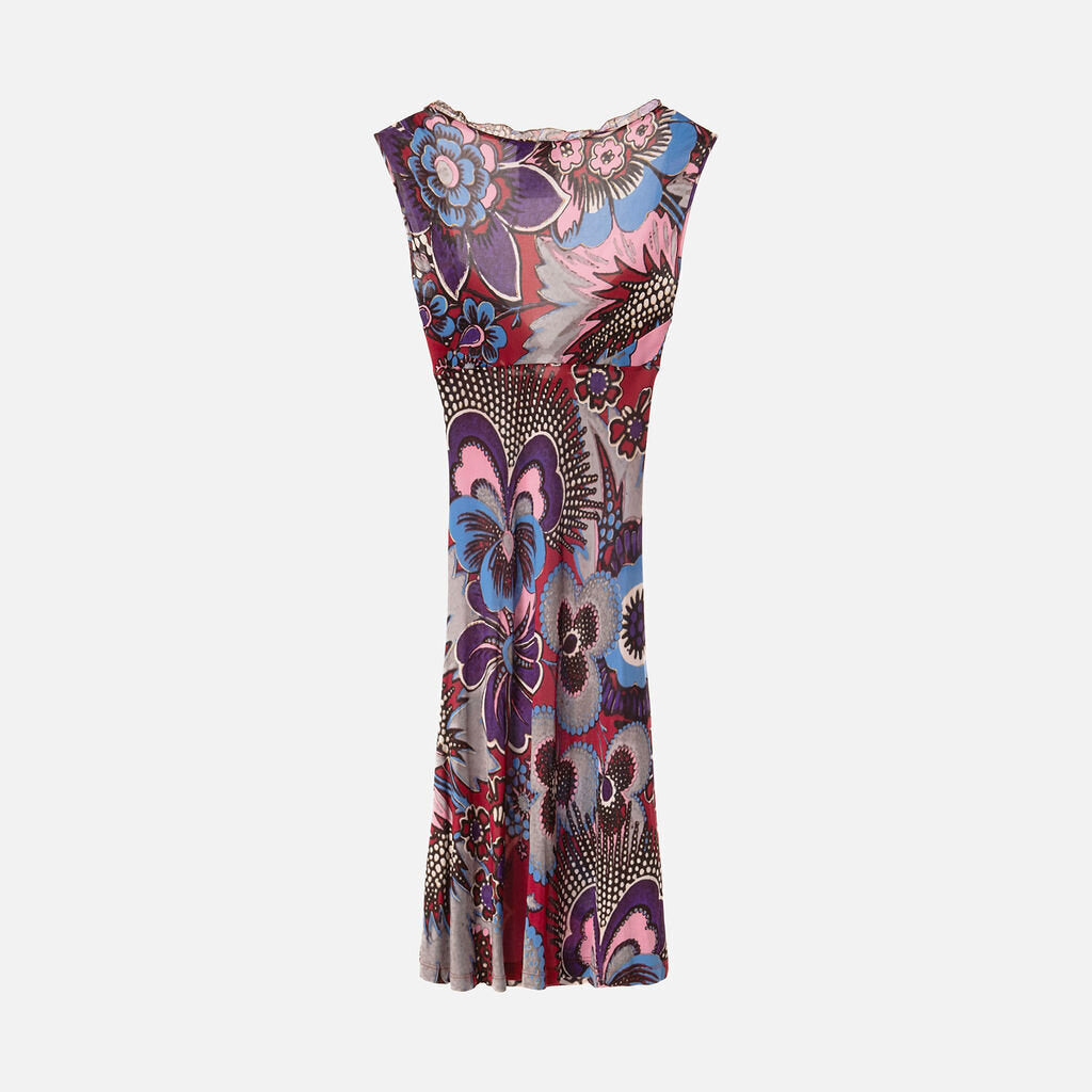 Just Cavalli Multicolor Viscose Floral Dress