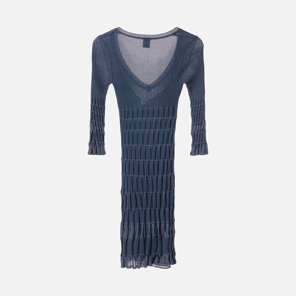 Missoni Blue Poly Knit Dress