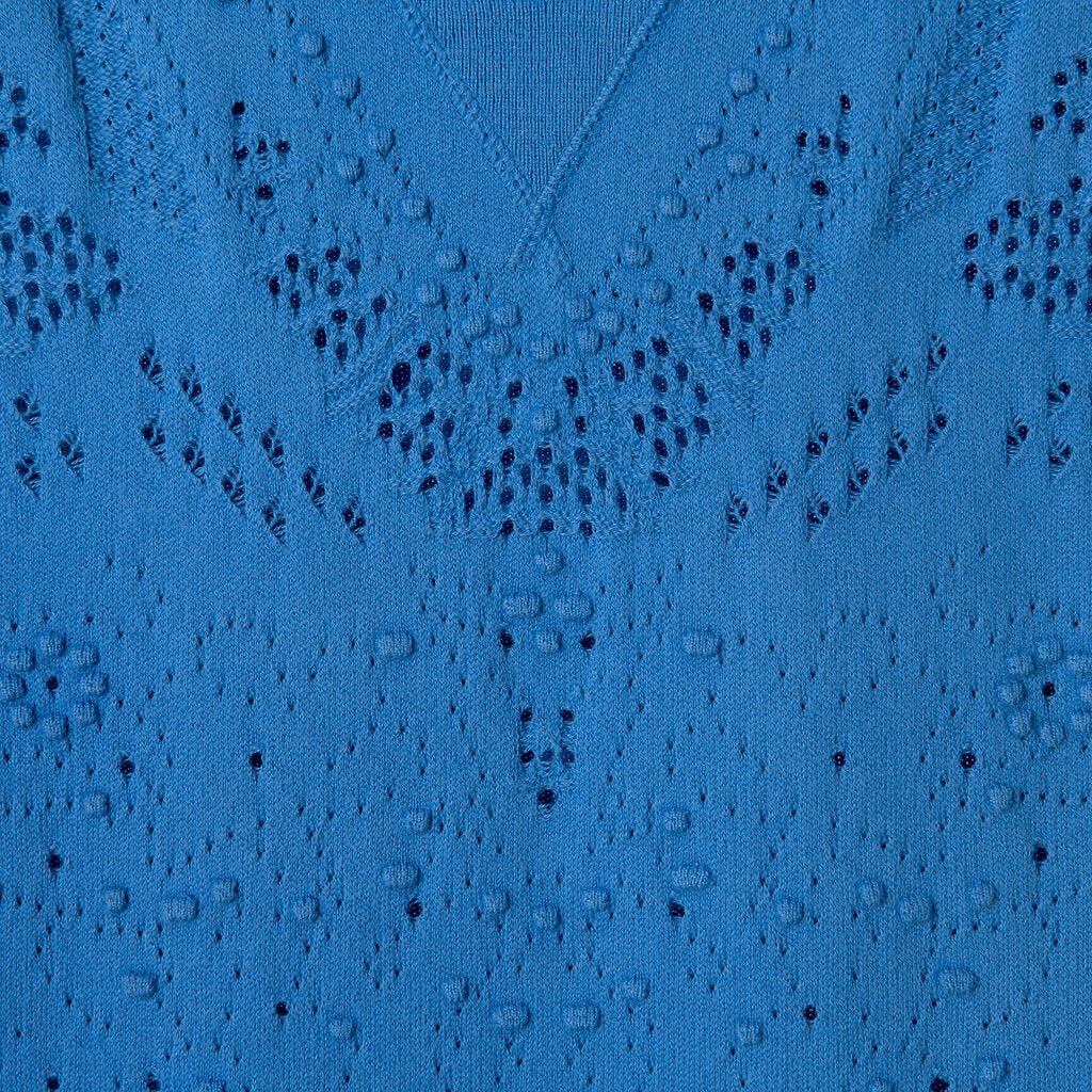 Chanel Blue Cotton Knit Dress