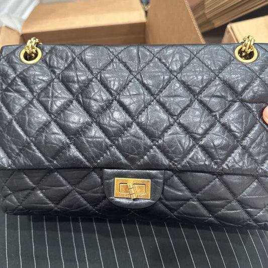 Black Aged Calf Reissue Bag