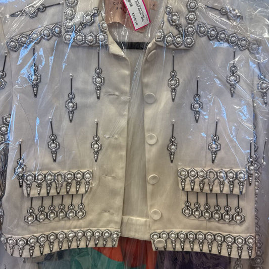 Ivory Pearl Wool Jacket (NWT Retail 7295)