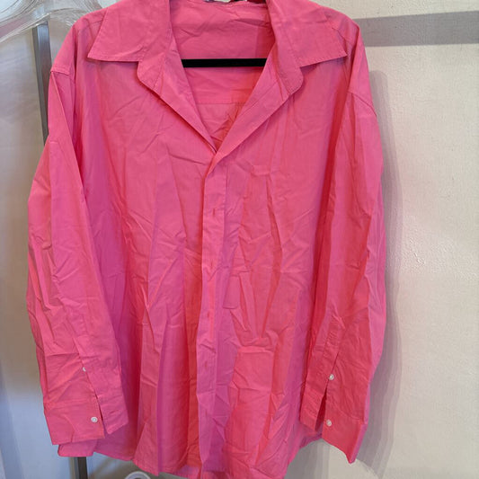 Pink Cotton Shirtdress