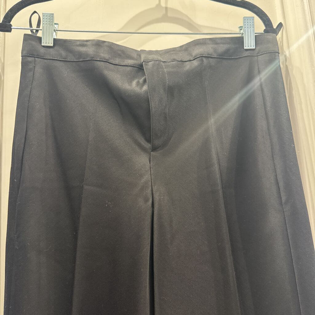 2000s Wool Satin Wide Leg Suit Pant