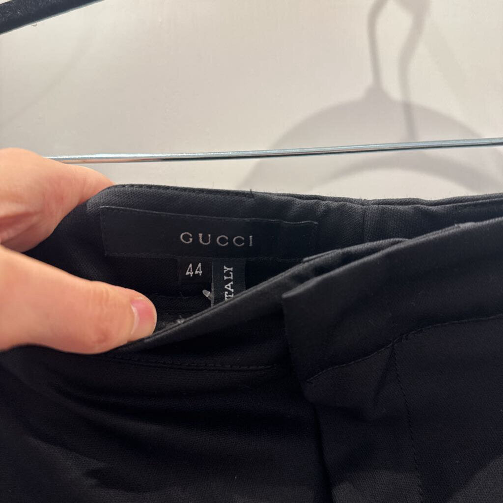 2000s Wool Satin Wide Leg Suit Pant