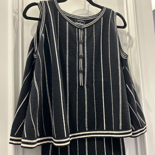 S/S15 Cash Stripe Tank (44) / Sleeveless Sweater (42) Set