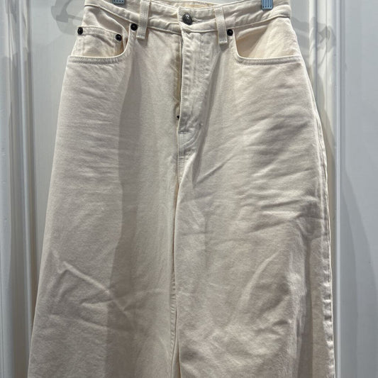 Vanilla Raw Hem Wide Leg