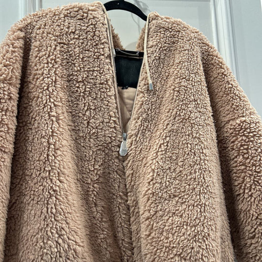 Pink Teddy Bear Shearling Coat (As Is Pilling)