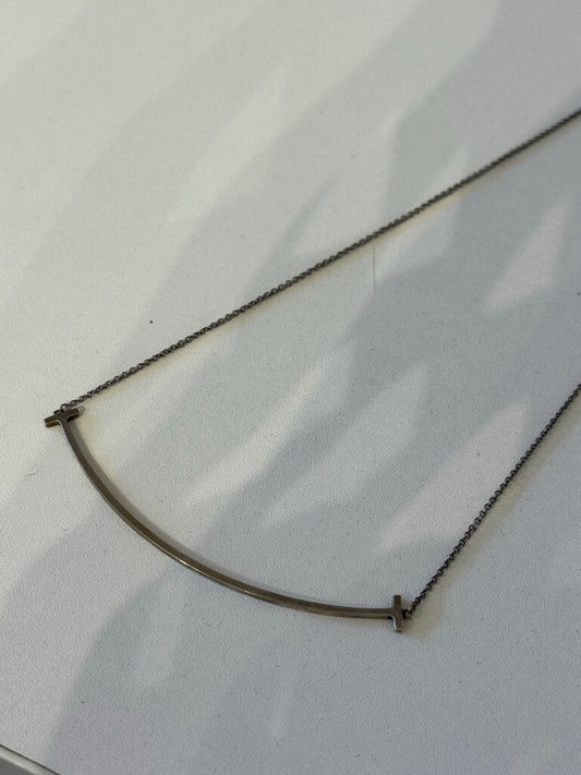 Sterling Silver Smile Necklace