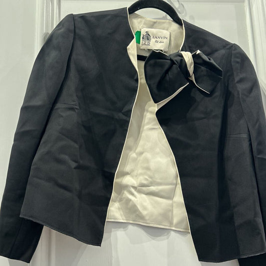 S/S 2015 Black/Cream Viscose Jacket w/ Box
