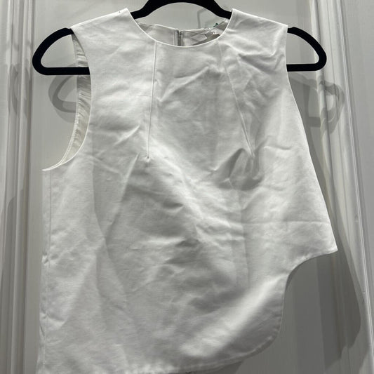 White Cotton Sleeveless Top (NWT)