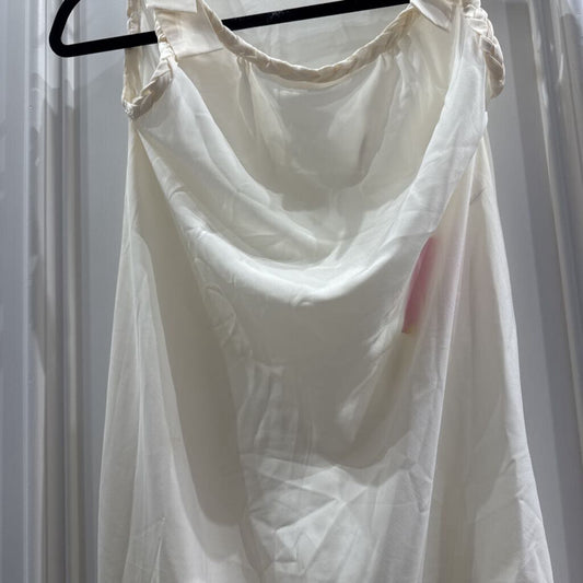 1980's Braided Trim Silk Blend Maxi Dress