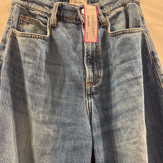 Wide Leg Denim Blue Jeans