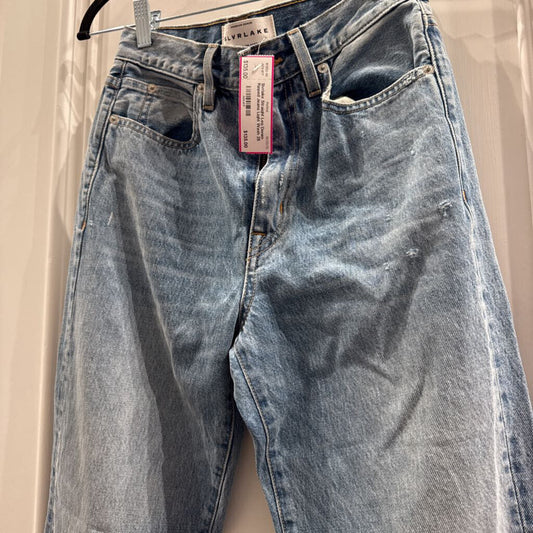 Straight Leg Denim Ripped Jeans