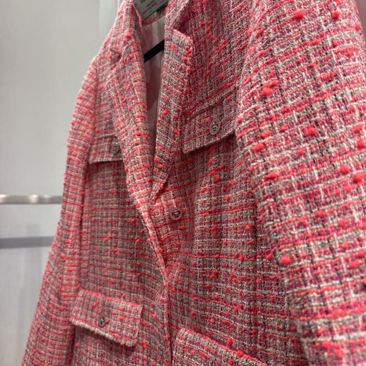 Pink/White Tweed Blazer