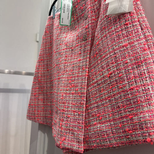 Pink/White Tweed Shorts