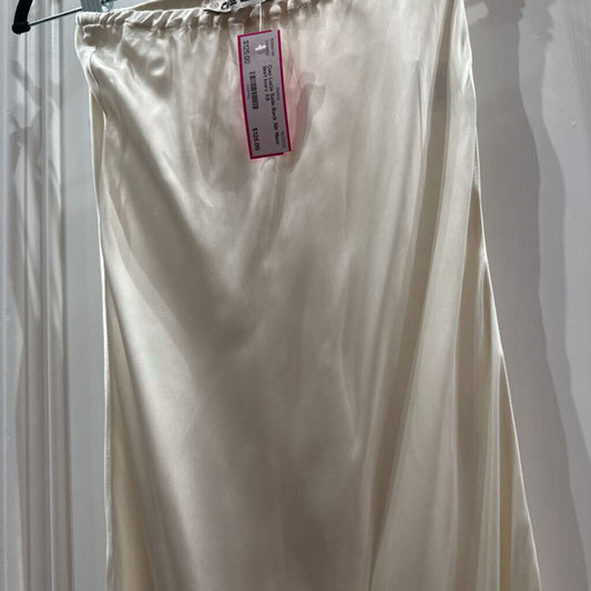 Satin Back Slit Maxi Skirt