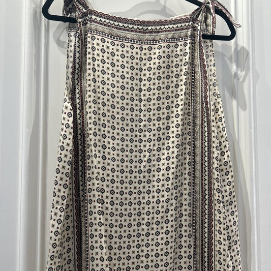 White Printed Silk/Viscose Mini Dress (498 retail)