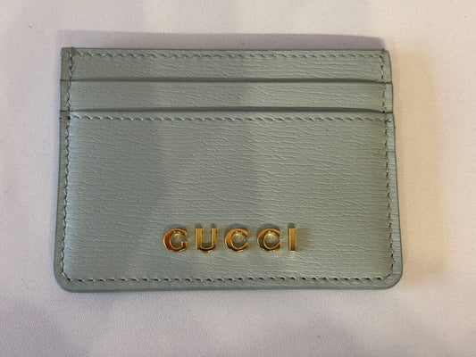 Seafoam Leather Card Case
