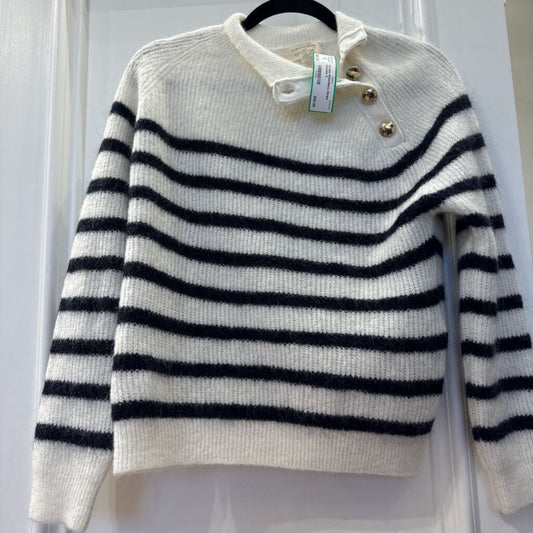 White/Navy Stripe Sweater