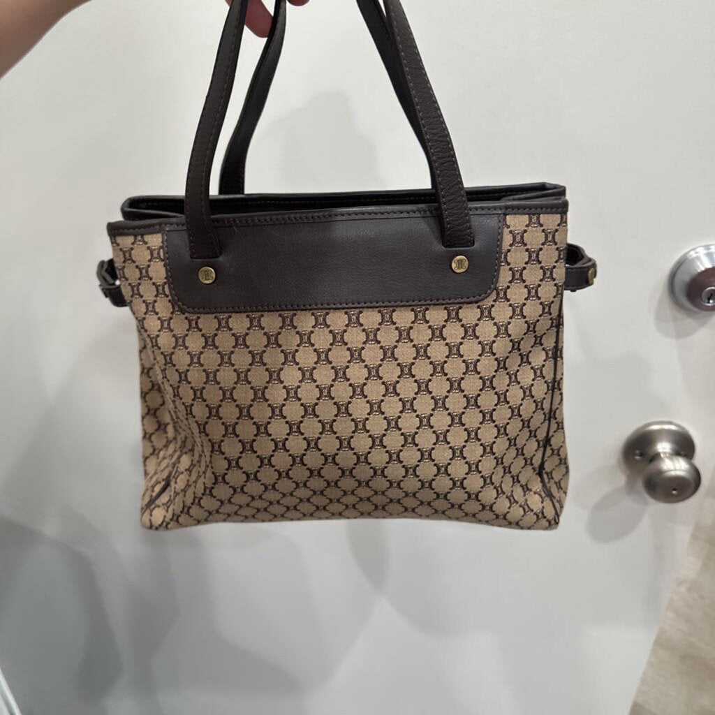Brown Canvas Shoulder Bag