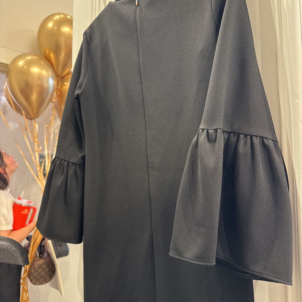 Tibi Black Dress With Puff Sleeve