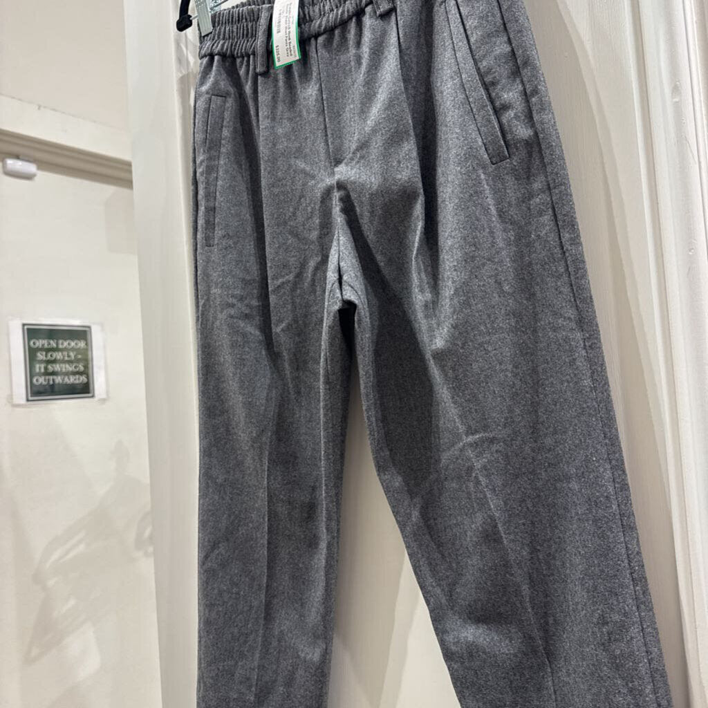 Monili Beaded Elastic Waist Wool Pants