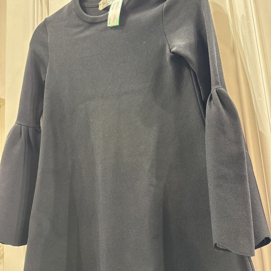 Jersey Knit Flare Cuff Straight Mini Dress