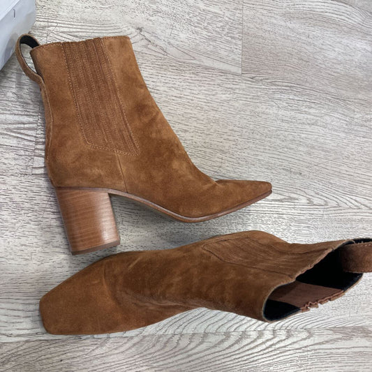Brown Suede Ankle Boots