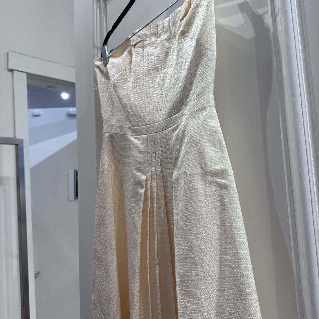 Ivory Viscose Strapless Dress (NWT 1150)