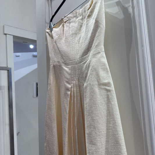 Ivory Viscose Strapless Dress (NWT 1150)