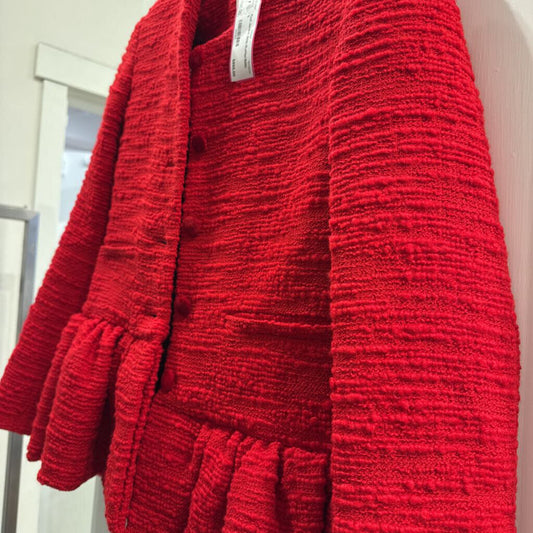 Red Jacket With Ruffle(1500)