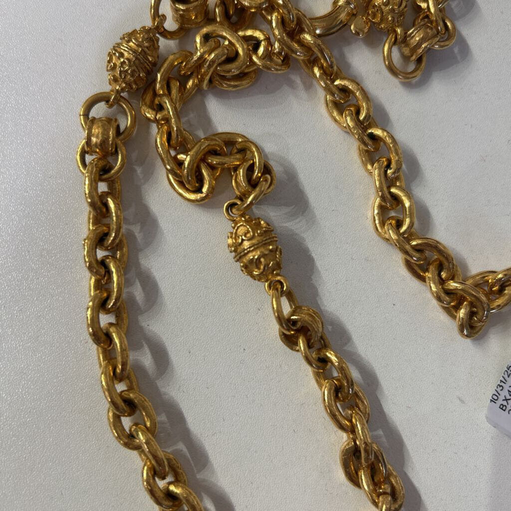Chanel 90cm Gold Necklace