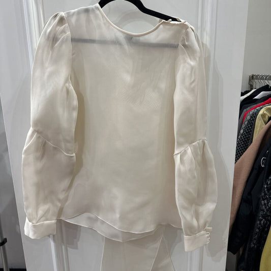 100% Silk Long Sleeve Blouse