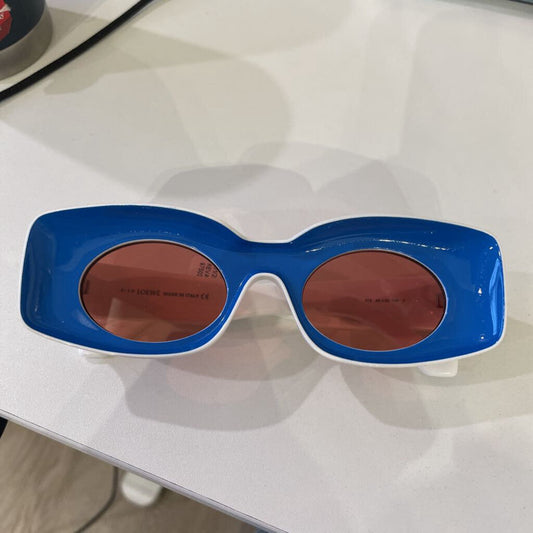 Blue/White Loewe Paula Ibiza Sunglasses