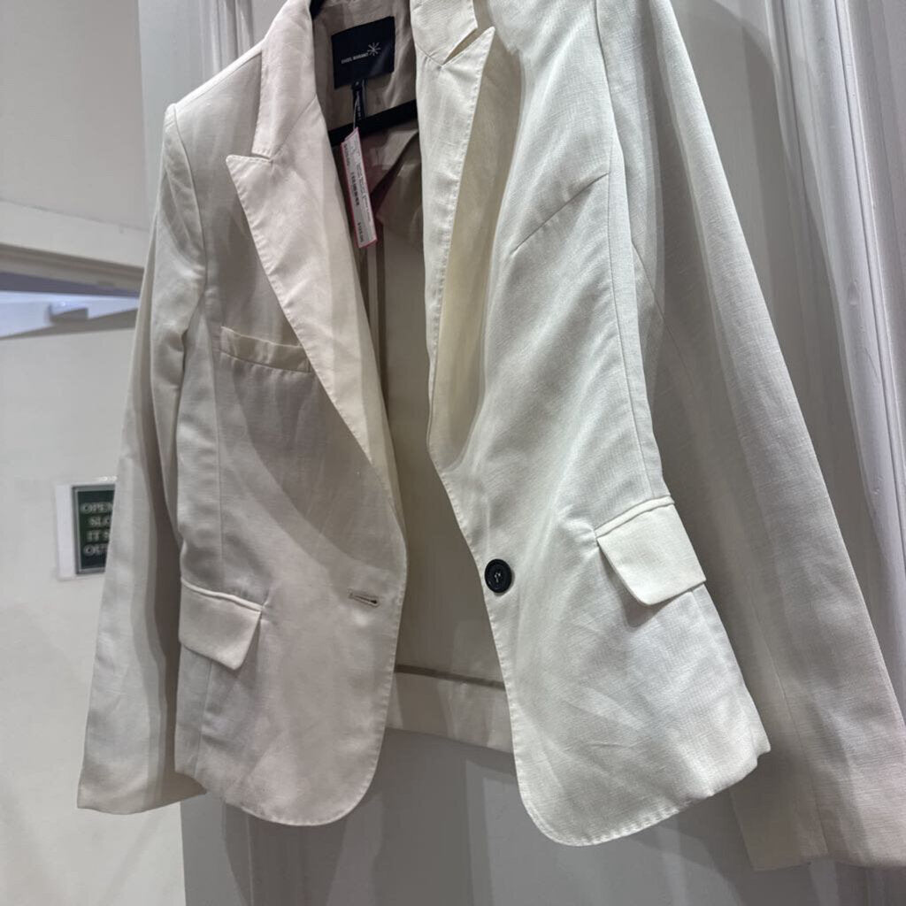 Isabel Marant White Linen Single Button