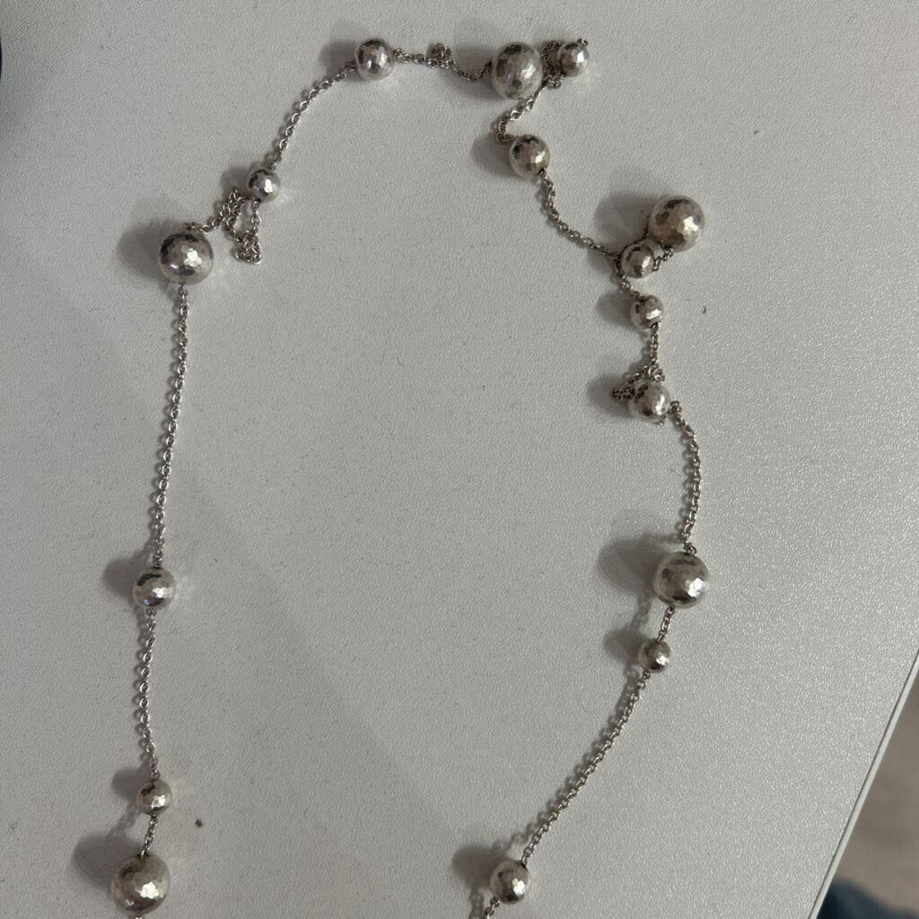 Silver Tiffany Ball Necklace (850)