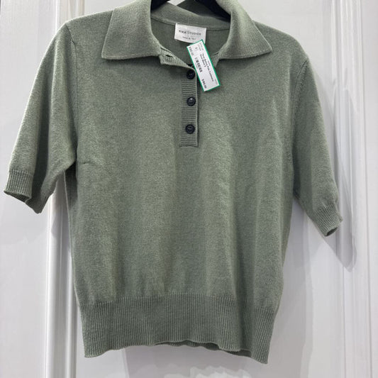 Three Button Polo Cashmere Wool Blend