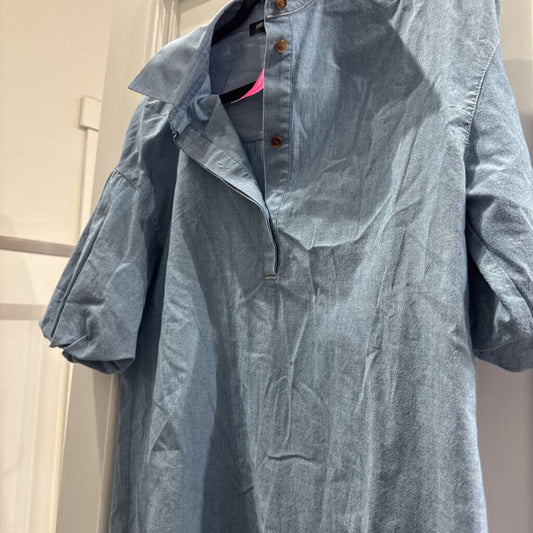 Lafayette 148 Blue Cotton With Beading