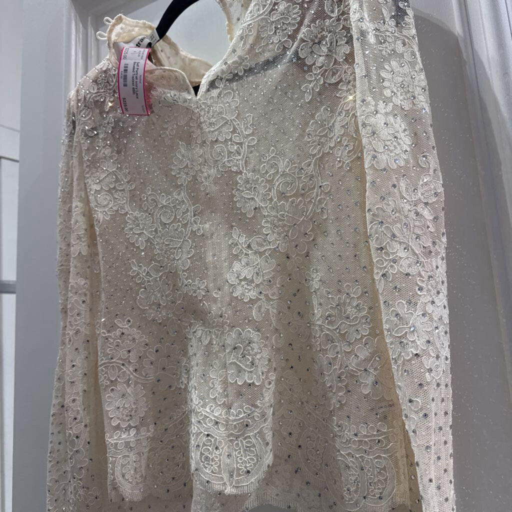 ivory Lace Beaded Top(est 450)
