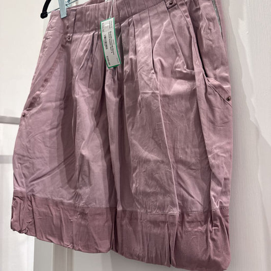 Mauve Cotton Bubble Skirt