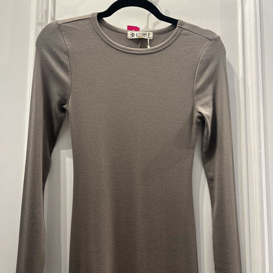 Grey Cotton Ribbed Dress (NWT)